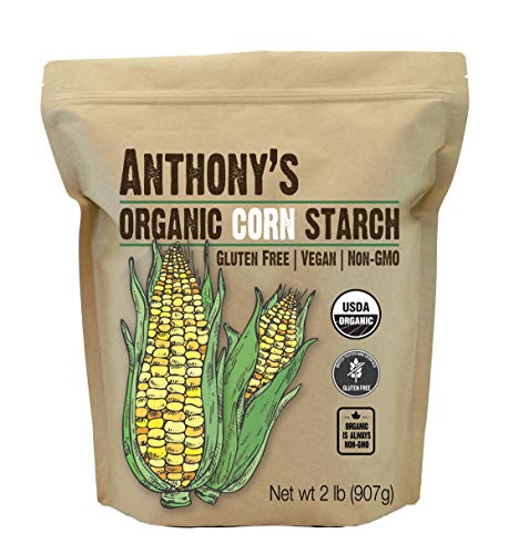 Anthony Organic Corn Starch, 2 libbre, senza glutine, vegano e senza OGM