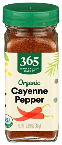 365 di Whole Foods Market, Pepper Cayenne Organic, 1,69 once