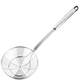 Mattone skimmer ad alta resistenza in acciaio inossidabile massiccio per cucinare e friggere, utensili da cucina Trappola per pasta per lisci, 5,4 pollici