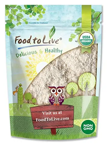 Farina di amaranto biologica, 4 Libbre - Non OGM, Terra di grano integrale fine, Alimenti vegani, Kosher, Polvere sfusa, Fibra di dieta ricca, Proteine e Selenio.