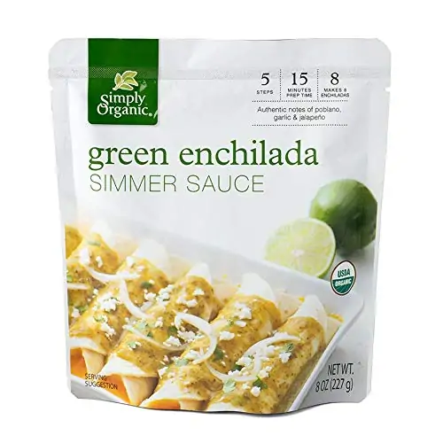 Salsa di Enchilada verde più calda Semplicemente biologica, certificata biologica Œ 8 oz ្ Confezione di 6