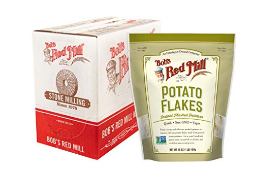 Bob's Red Mill Instant Mashed Potatoes Creamy Potato Flakes, 16 once (confezione da 4)